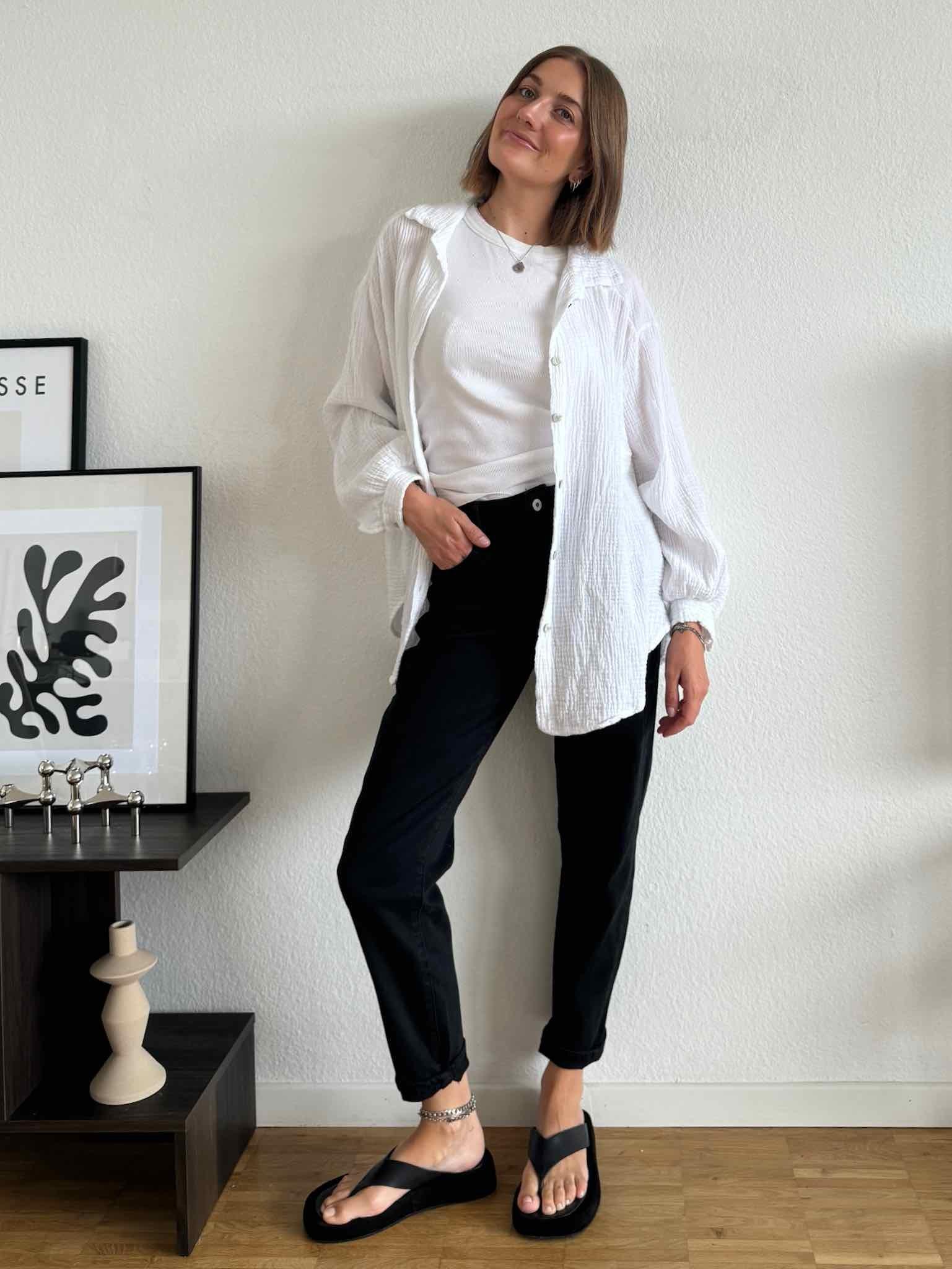 Mom Jeans für Damen in Black von Maingold Basics