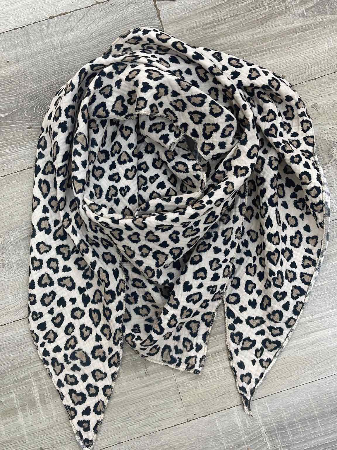 Musselin Dreieckstuch - Leo Print