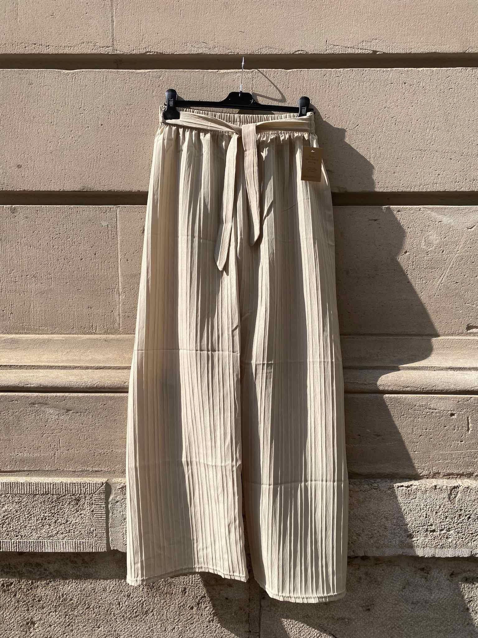 Summer Pants mit Bindegürtel für Damen in Sage von Maingold Basics