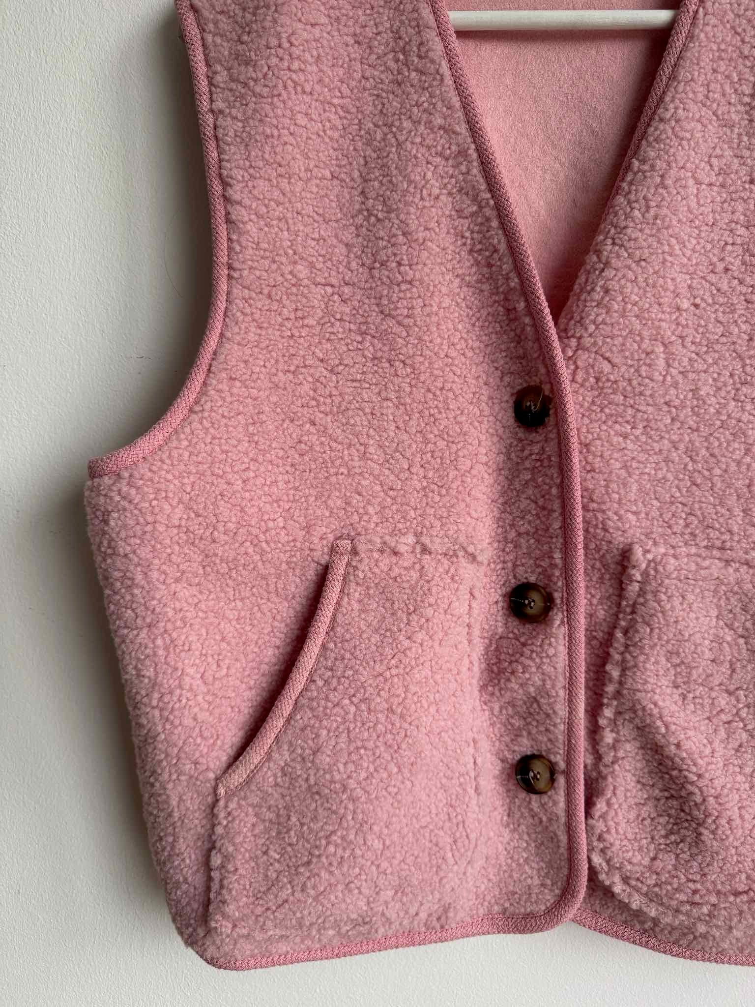 Teddy Weste für Damen in Baby Pink von Maingold Basics