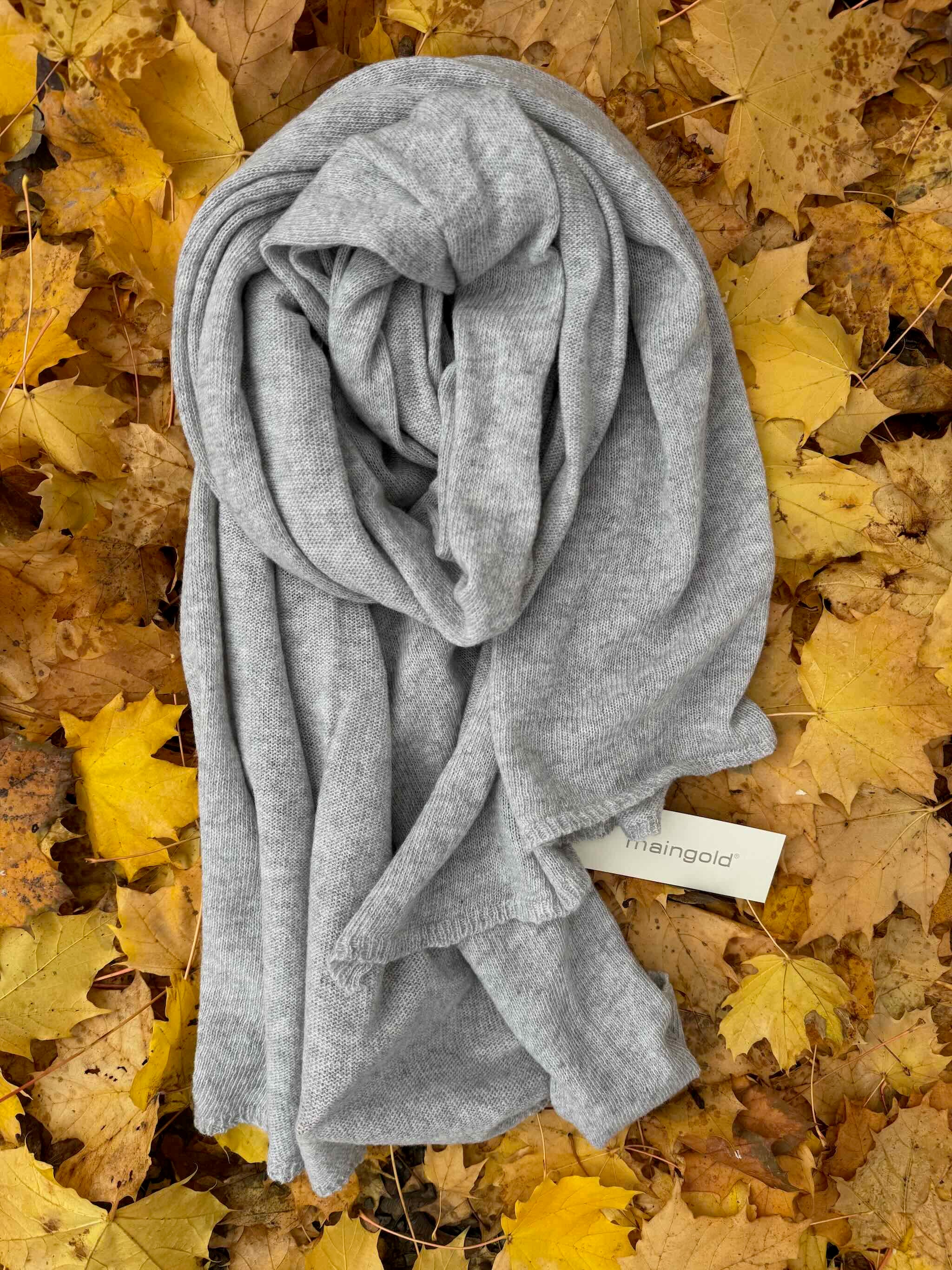 The Original MainGold Schal - Hellgrau