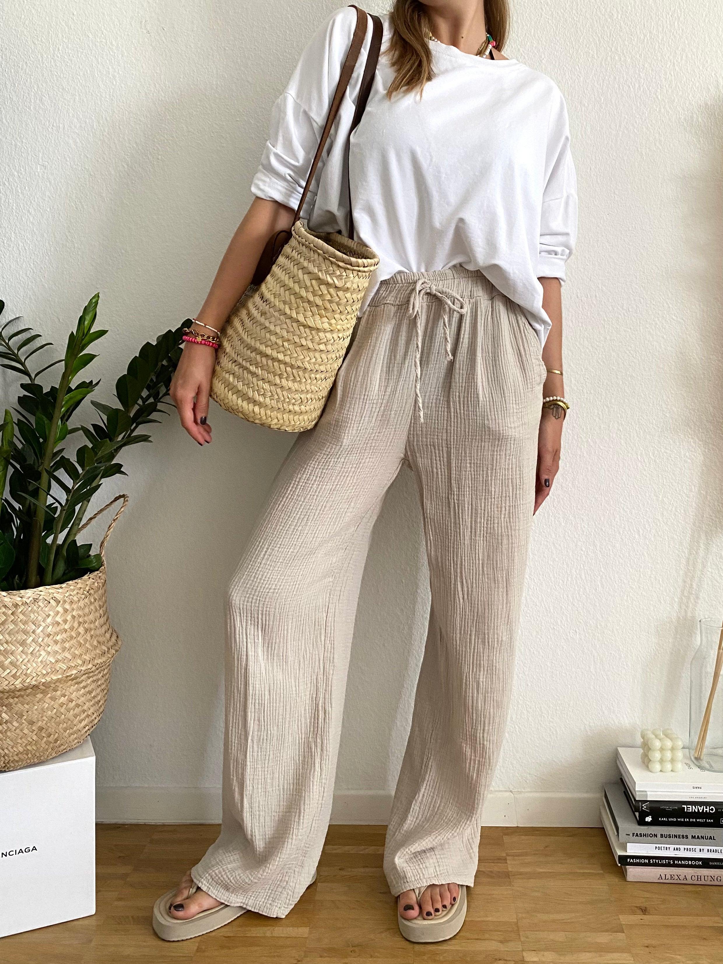 Musselin Pants - Beige